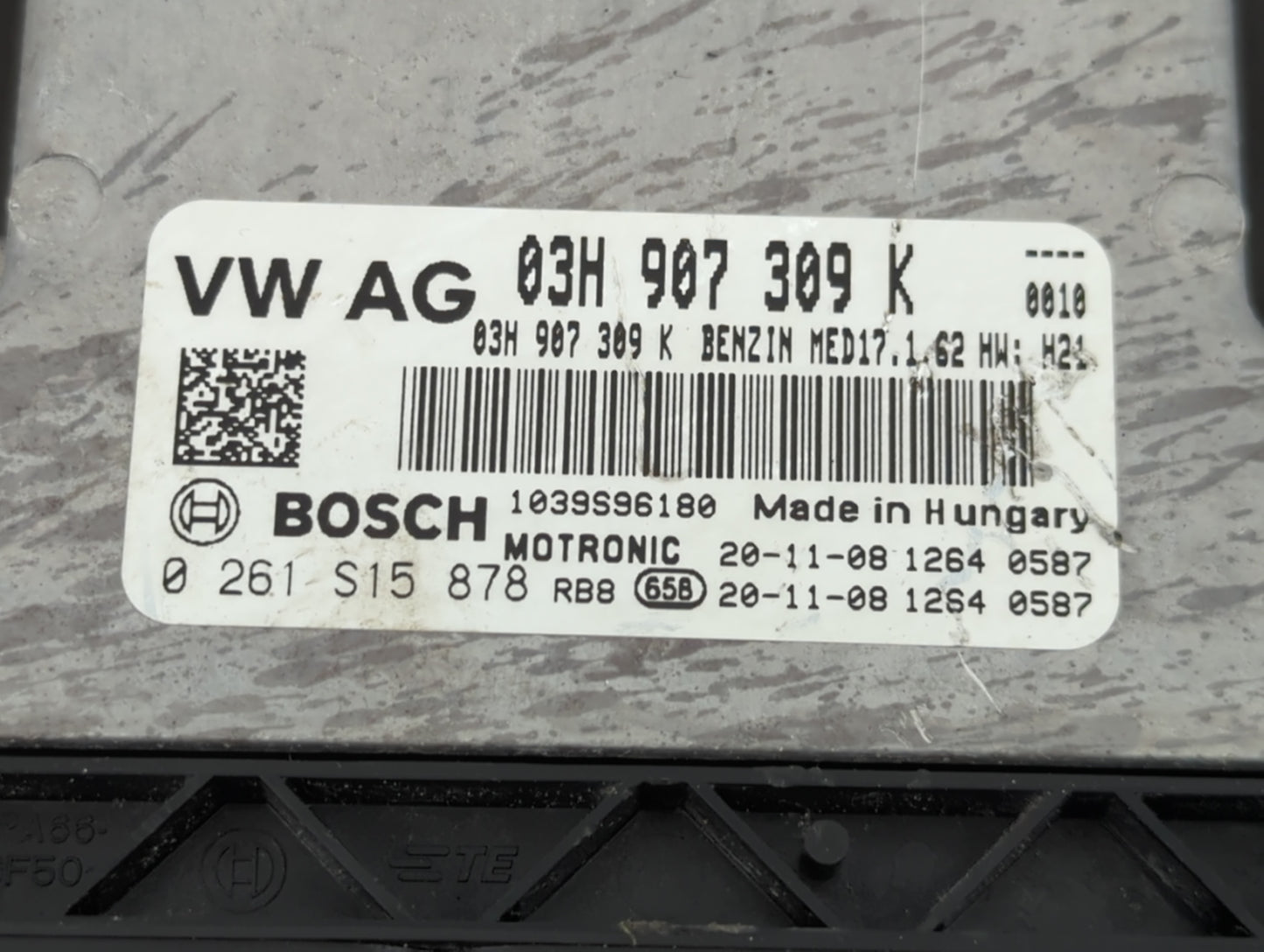 2018-2022 Volkswagen Atlas PCM Engine Control Computer ECU ECM PCU OEM P/N:03H 907 309 K Fits Fits 2018 2019 2020 2021 2022 