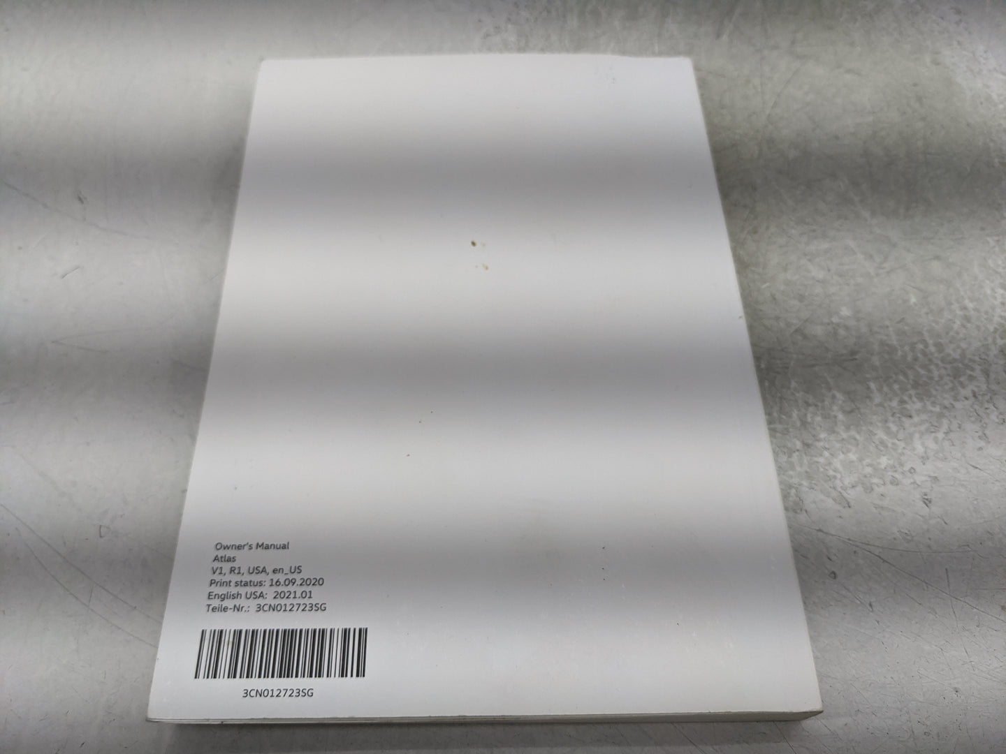 2021 Volkswagen Atlas Owners Manual Book Guide P/N:3CN012723SG OEM Used Auto Parts - Oemusedautoparts1.com