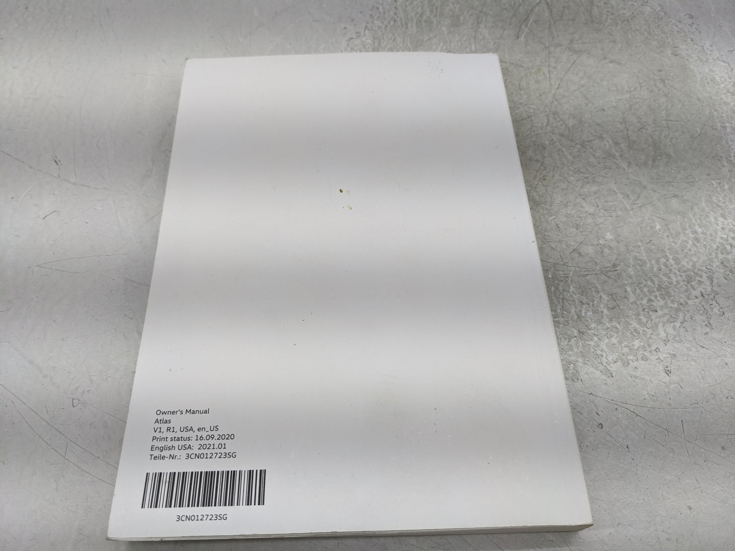 2021 Volkswagen Atlas Owners Manual Book Guide P/N:3CN012723SG OEM Used Auto Parts - Oemusedautoparts1.com