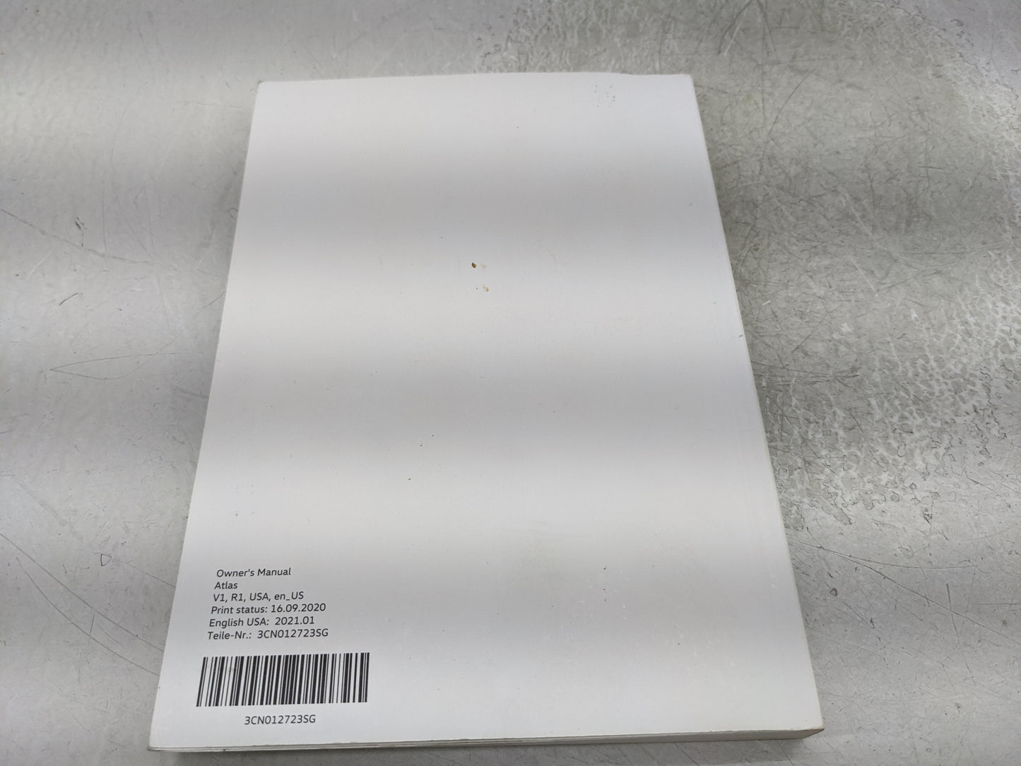 2021 Volkswagen Atlas Owners Manual Book Guide P/N:3CN012723SG OEM Used Auto Parts - Oemusedautoparts1.com
