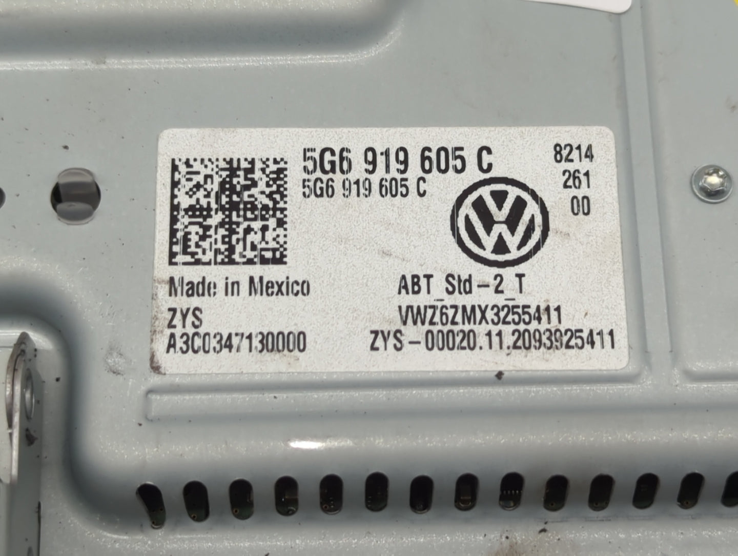 2020 Volkswagen Atlas Radio AM FM Cd Player Receiver Replacement P/N:5G6919605C Fits OEM Used Auto Parts - Oemusedautoparts1