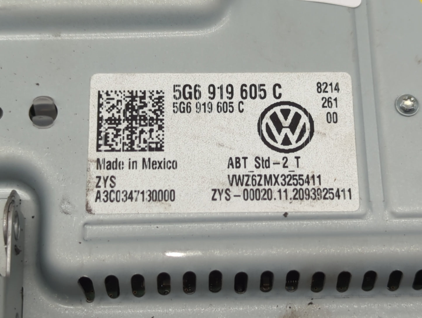 2020 Volkswagen Atlas Radio AM FM Cd Player Receiver Replacement P/N:5G6919605C Fits OEM Used Auto Parts - Oemusedautoparts1