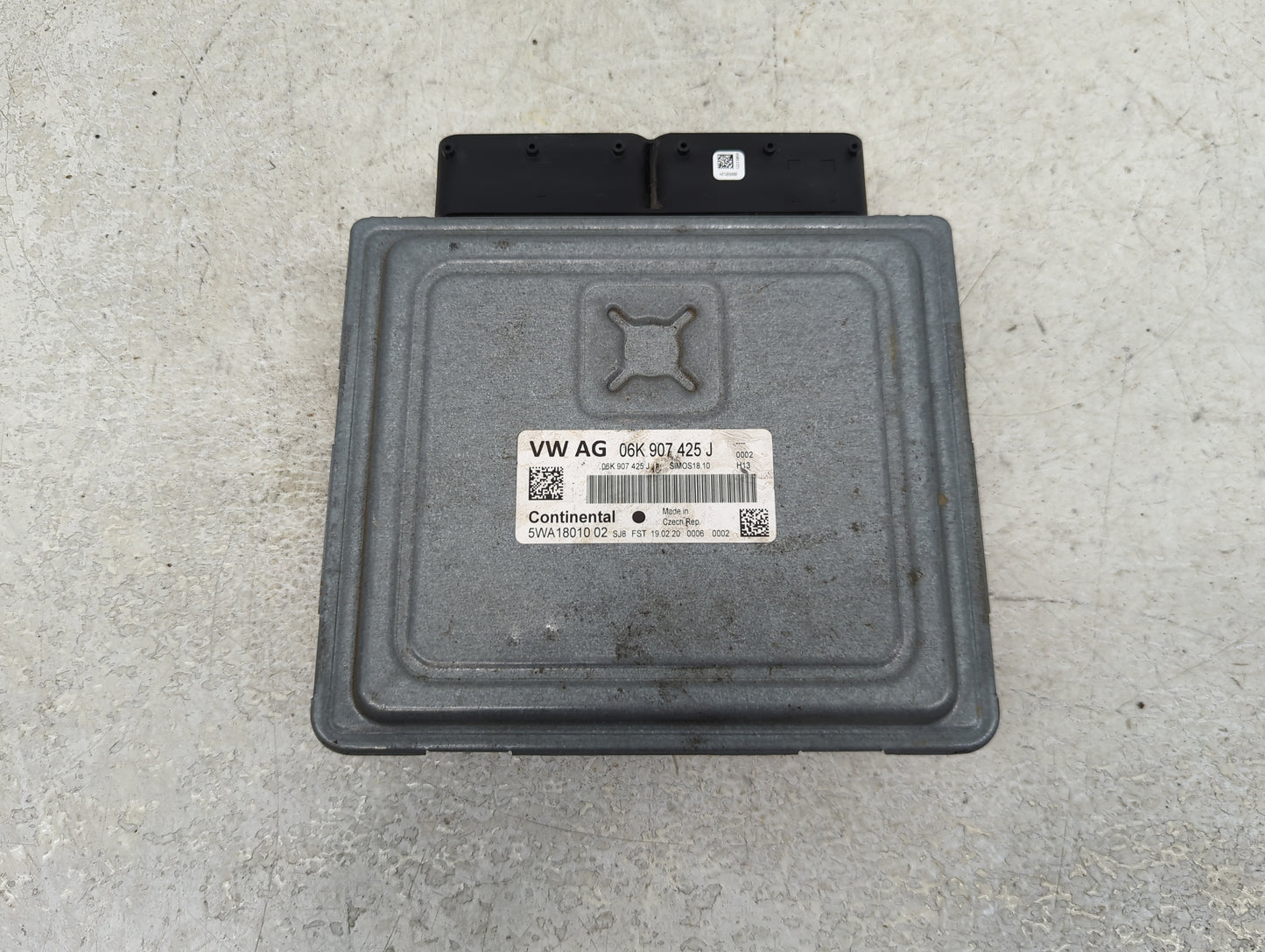 2021 Volkswagen Atlas PCM Engine Control Computer ECU ECM PCU OEM P/N:06K 907 425 J 5WA18010 02, SIMOS18.10 Fits OEM Used Au