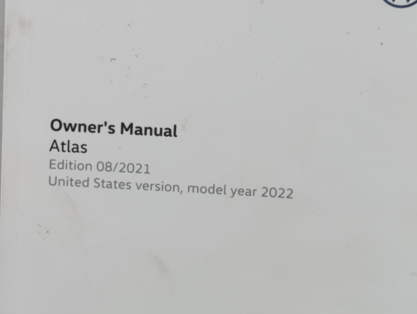 2021 Volkswagen Atlas Owners Manual Book Guide P/N:3CN012723SH OEM Used Auto Parts - Oemusedautoparts1.com