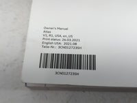 2021 Volkswagen Atlas Owners Manual Book Guide P/N:3CN012723SH OEM Used Auto Parts - Oemusedautoparts1.com