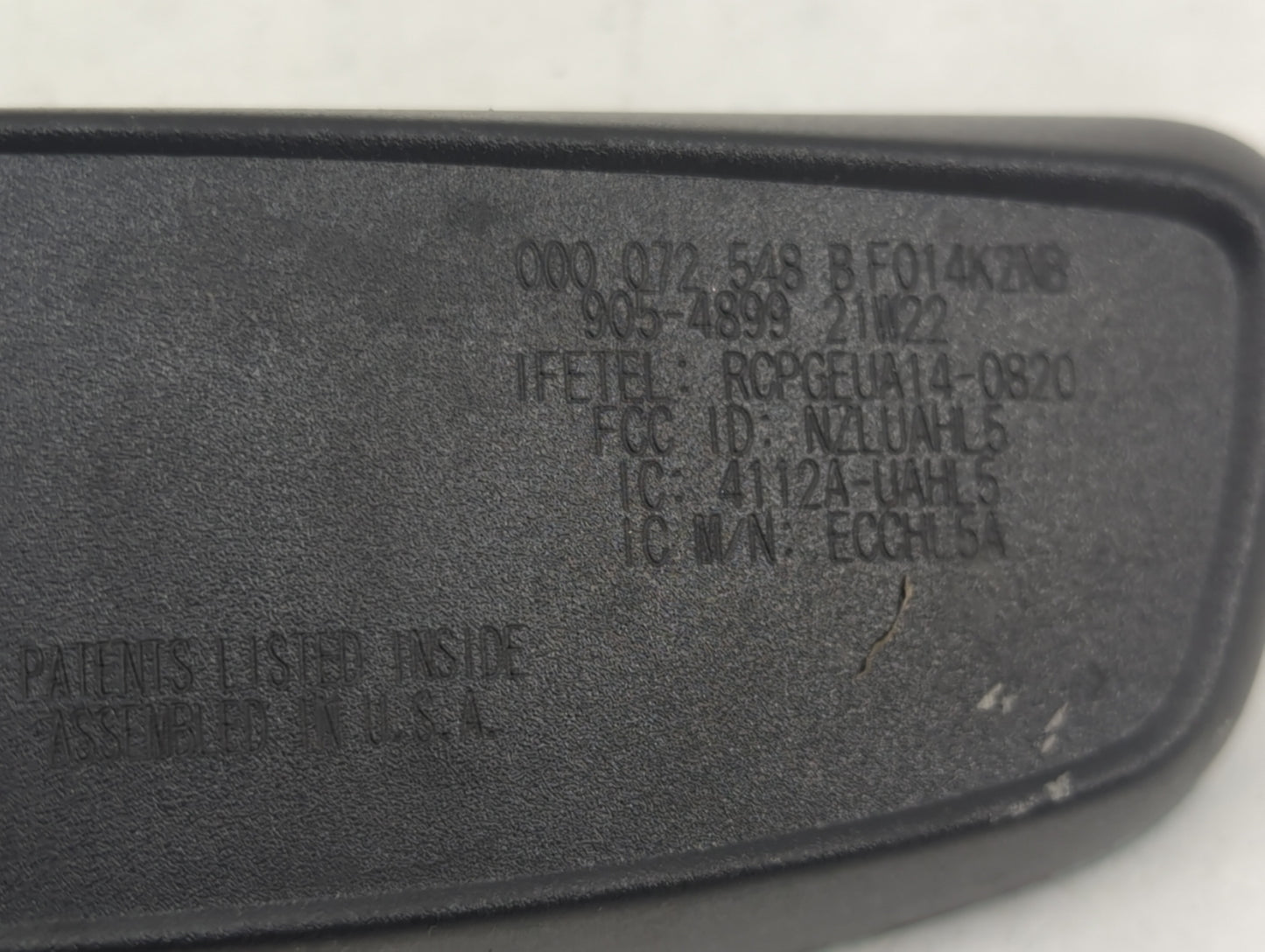 2020-2022 Volkswagen Atlas Interior Rear View Mirror Replacement OEM P/N:000Q72548B F014K2N8, 905-4899 Fits Fits 2020 2021 2