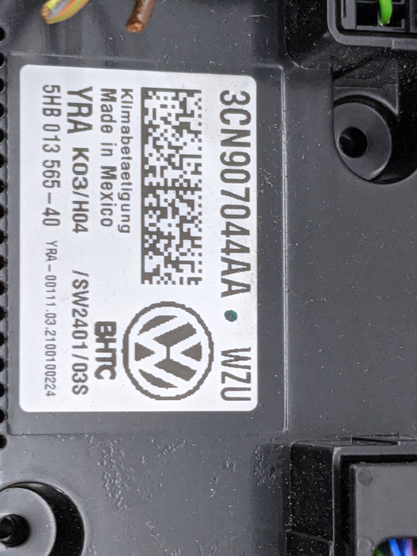 2021 Volkswagen Atlas Climate Control Module Temperature AC/Heater Replacement P/N:3CN907044AA 5HB013565-40 Fits OEM Used Au