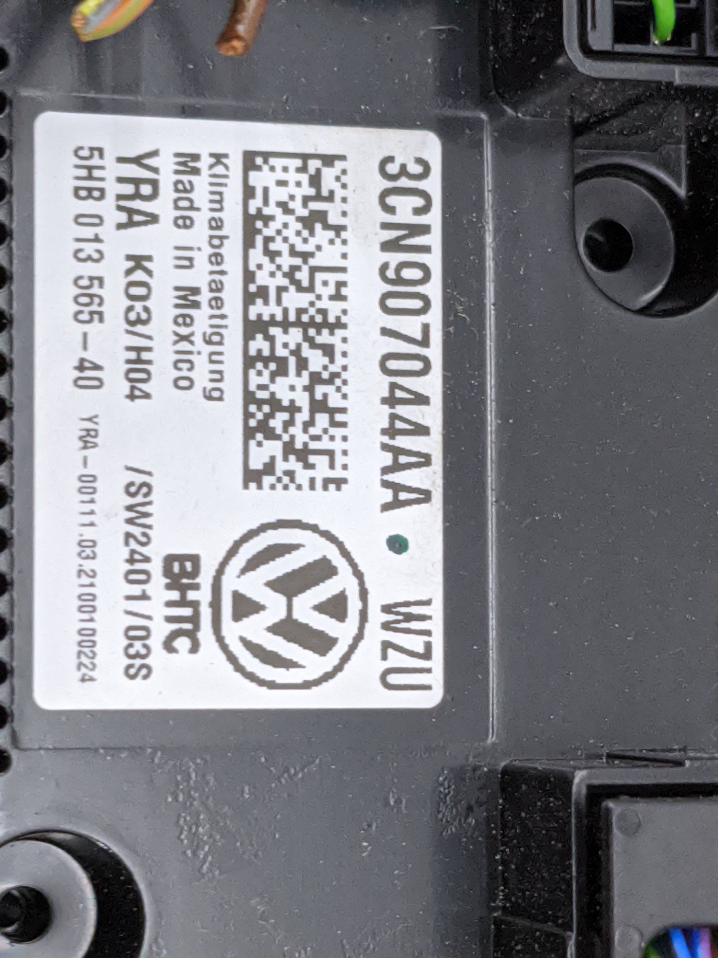 2021 Volkswagen Atlas Climate Control Module Temperature AC/Heater Replacement P/N:3CN907044AA 5HB013565-40 Fits OEM Used Au