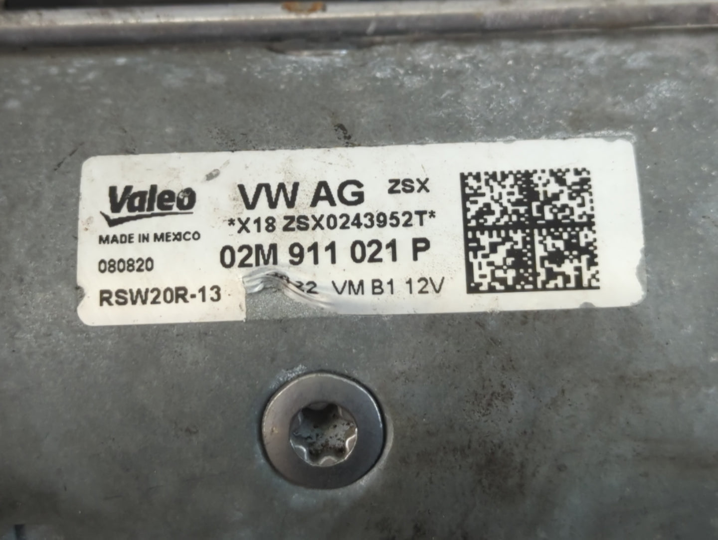 2018-2022 Volkswagen Atlas Car Starter Motor Solenoid OEM P/N:02M 911 021 P Fits Fits 2018 2019 2020 2021 2022 OEM Used Auto
