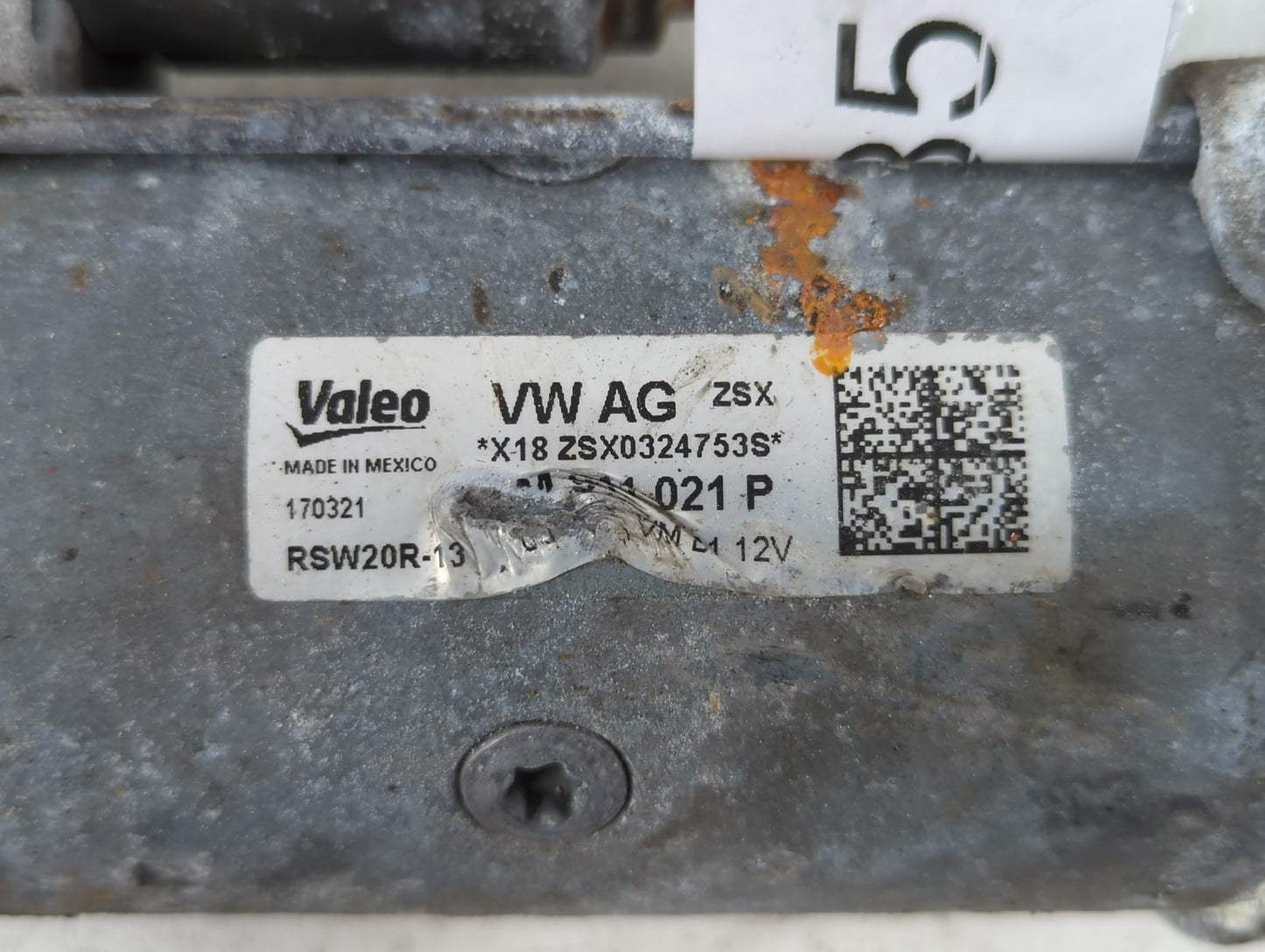 2018-2022 Volkswagen Atlas Car Starter Motor Solenoid OEM P/N:02M 911 021 P Fits Fits 2018 2019 2020 2021 2022 OEM Used Auto