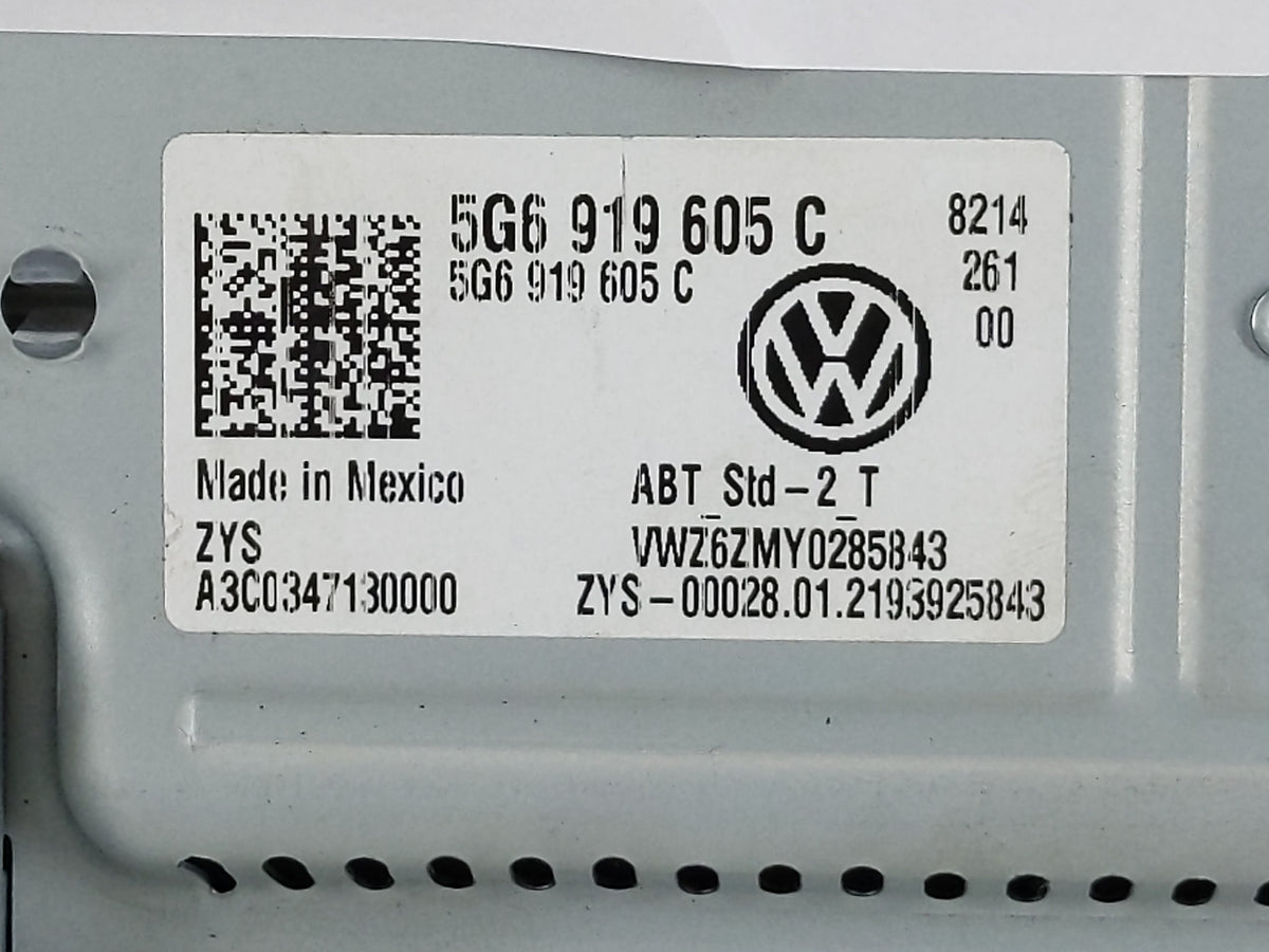 2020-2022 Volkswagen Atlas Cross Sport Information Radio Display Screen 1127592 - Oemusedautoparts1.com