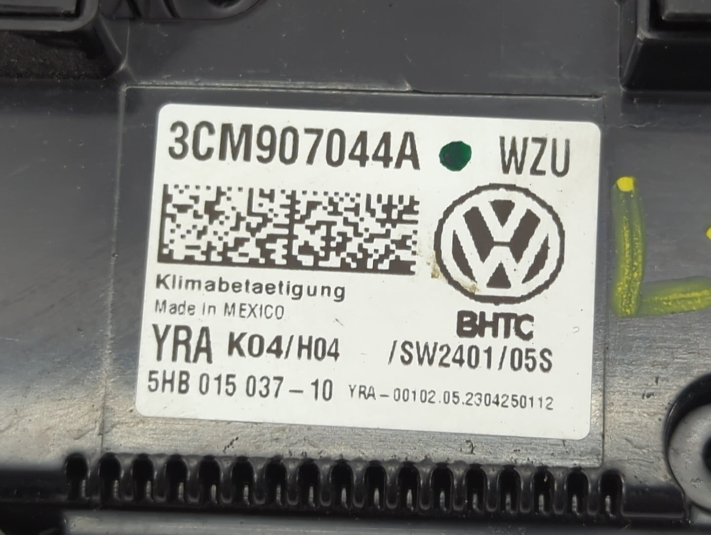2020-2022 Volkswagen Atlas Cross Sport Climate Control Module Temperature AC/Heater Replacement P/N:3CM907044A Fits OEM Used