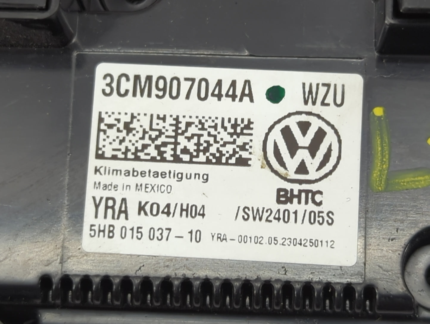 2020-2022 Volkswagen Atlas Cross Sport Climate Control Module Temperature AC/Heater Replacement P/N:3CM907044A Fits OEM Used