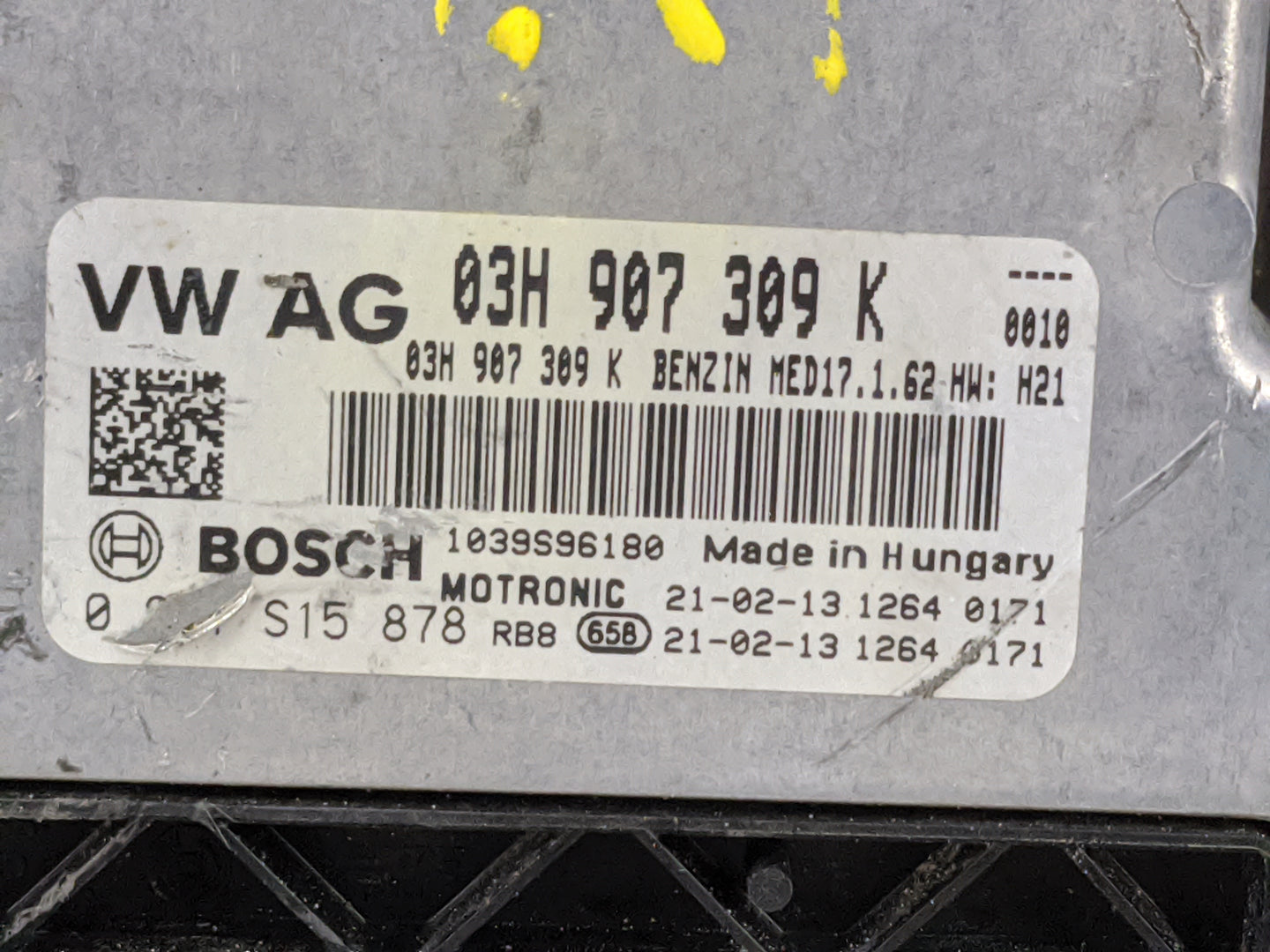 2020-2021 Volkswagen Atlas Cross Sport PCM Engine Control Computer ECU ECM PCU OEM P/N:03H907309K 1039S96180 Fits Fits 2020 