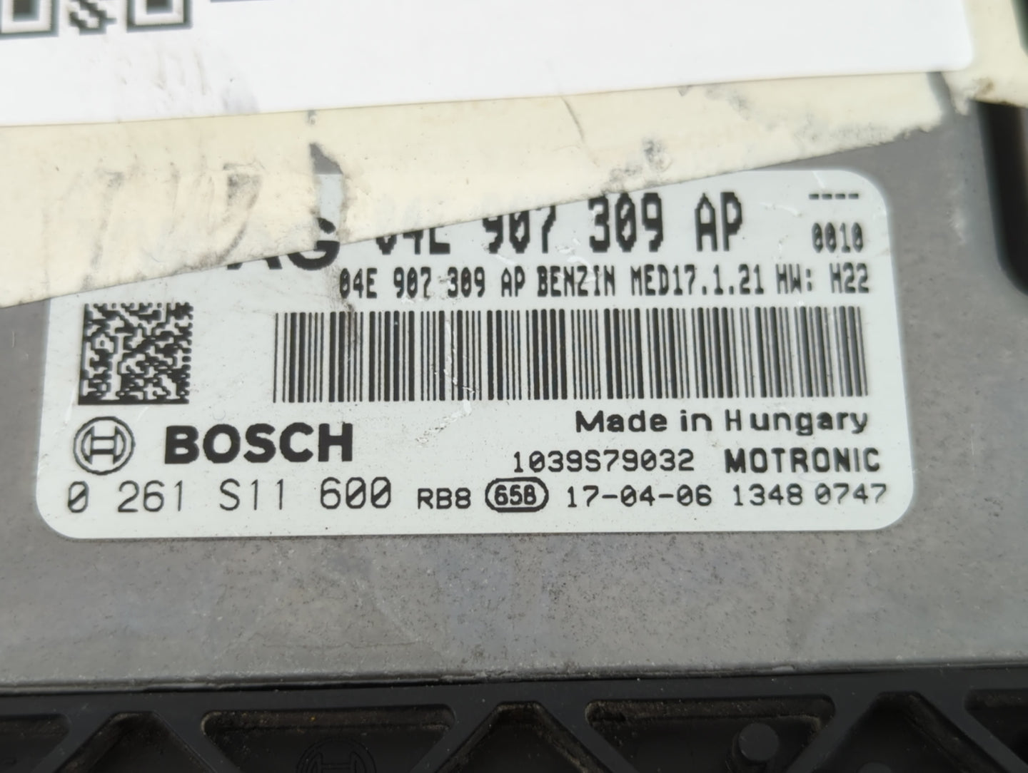 2021 Volkswagen Golf PCM Engine Control Computer ECU ECM PCU OEM P/N:04L 907 309 AP Fits OEM Used Auto Parts - Oemusedautopa