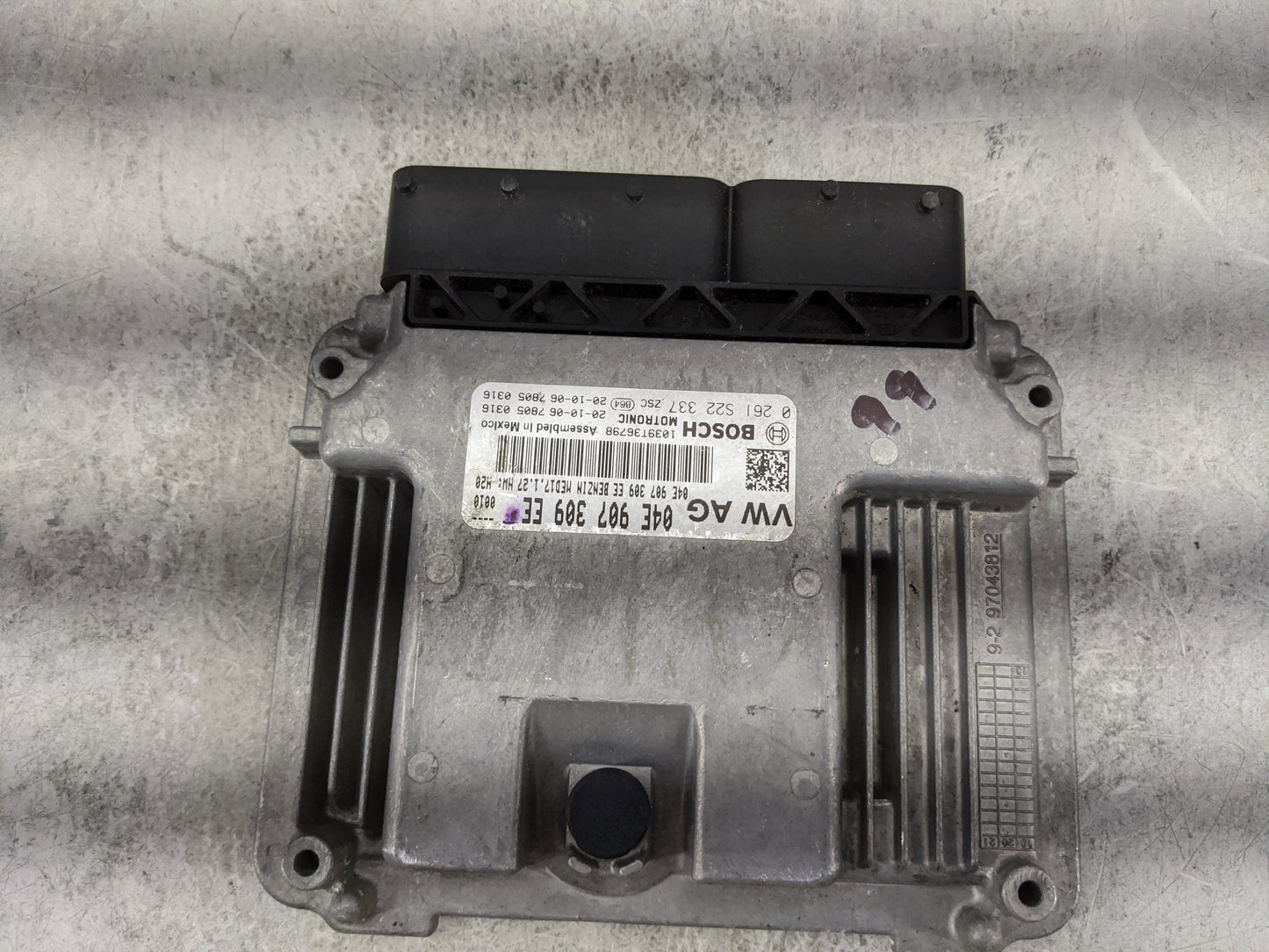 2021 Volkswagen Jetta PCM Engine Control Computer ECU ECM PCU OEM P/N:04E907309EE 0261S22337, 1039T36798 Fits OEM Used Auto 