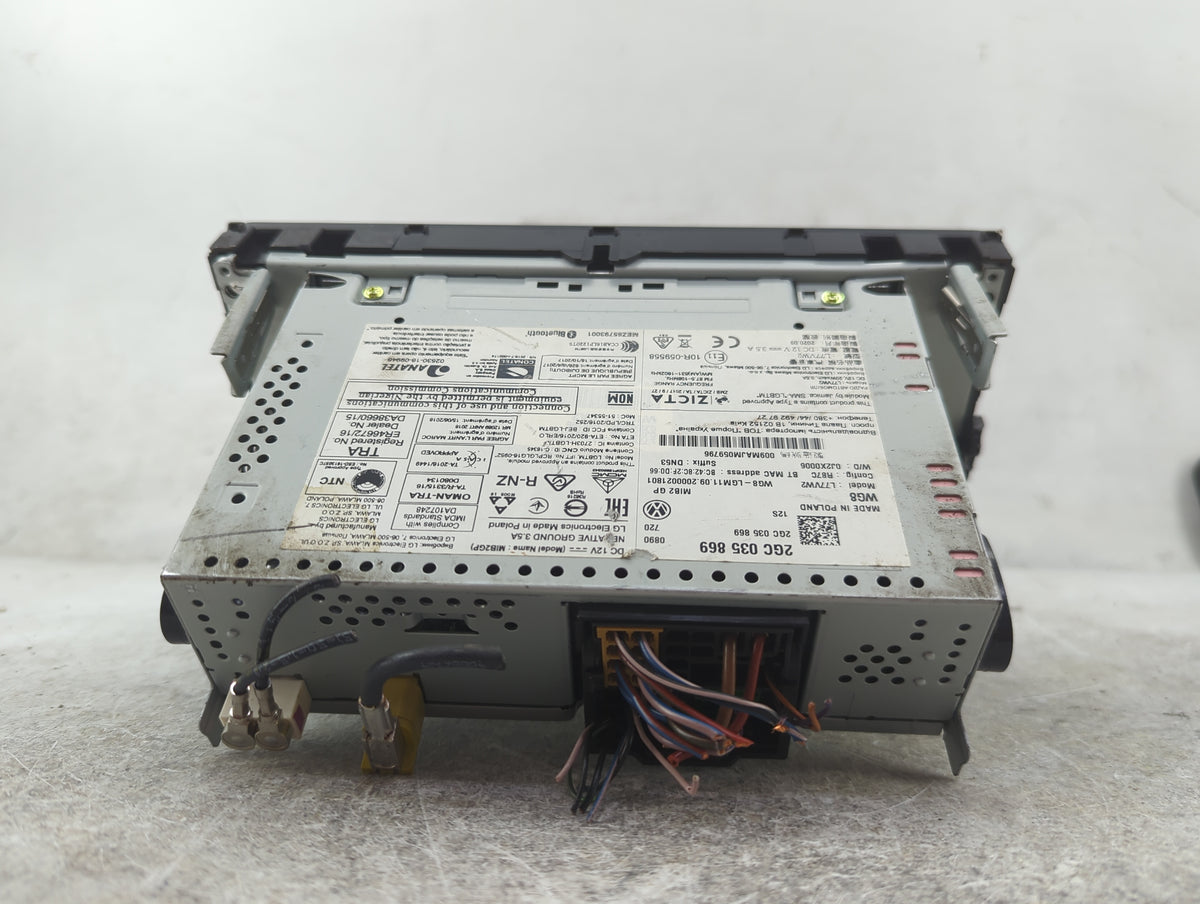 2020-2021 Volkswagen Jetta Radio AM FM Cd Player Receiver Replacement P/N:2GC035869 L77VW2, MIB2GP Fits Fits 2020 2021 OEM U