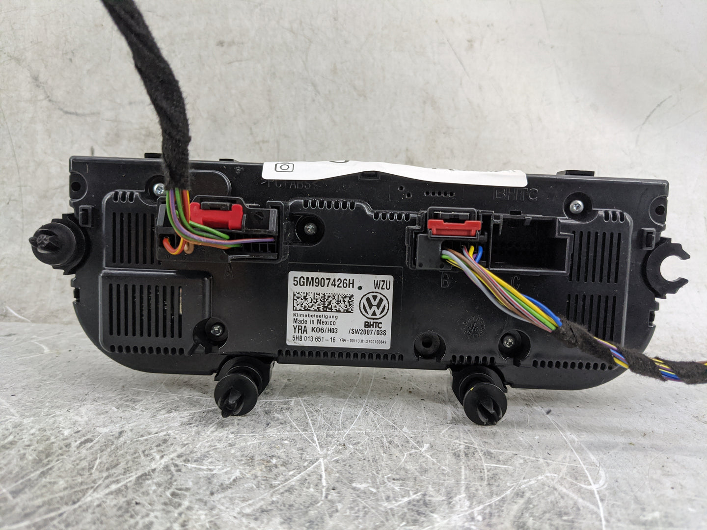 2019-2021 Volkswagen Jetta Climate Control Module Temperature AC/Heater Replacement P/N:5GM907426H 5HB013651-16 Fits OEM Use