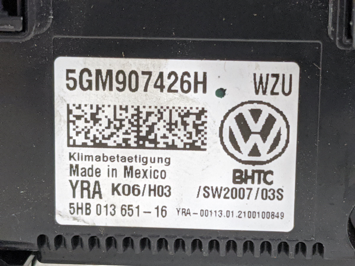 2019-2021 Volkswagen Jetta Climate Control Module Temperature AC/Heater Replacement P/N:5GM907426H 5HB013651-16 Fits OEM Use