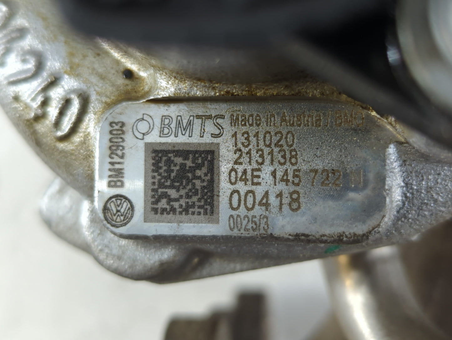 2019 Volkswagen Jetta Turbocharger Exhaust Manifold With Turbo Charger - Oemusedautoparts1.com