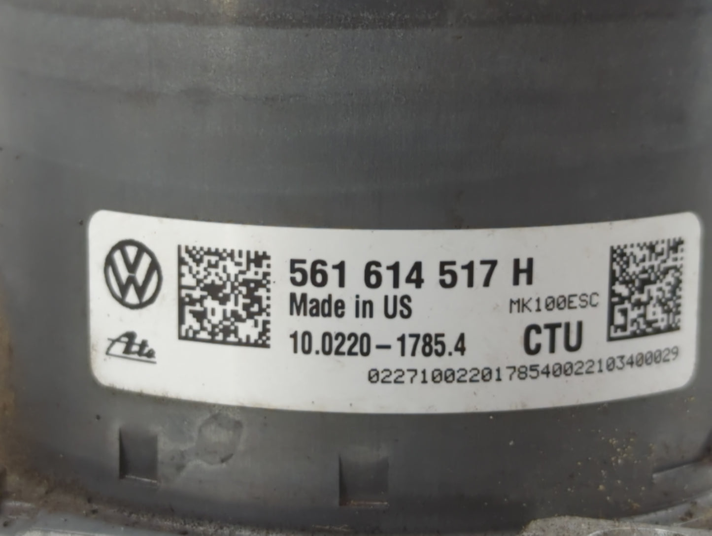 2020 Volkswagen Passat ABS Pump Control Module Replacement P/N:561 614 517 H Fits OEM Used Auto Parts - Oemusedautoparts1.co