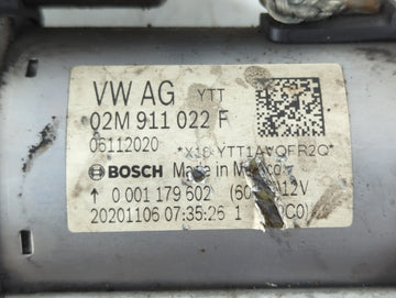 2018-2022 Volkswagen Tiguan Car Starter Motor Solenoid OEM P/N:02M 911 022 F Fits Fits 2018 2019 2020 2021 2022 OEM Used Auto Parts