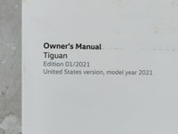 2021 Volkswagen Tiguan Owners Manual Book Guide P/N:5NM012723SH OEM Used Auto Parts - Oemusedautoparts1.com