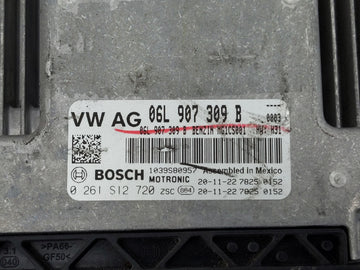 2021 Volkswagen Tiguan PCM Engine Control Computer ECU ECM PCU OEM P/N:0 261 S12 720 06L 907 309 B Fits OEM Used Auto Parts