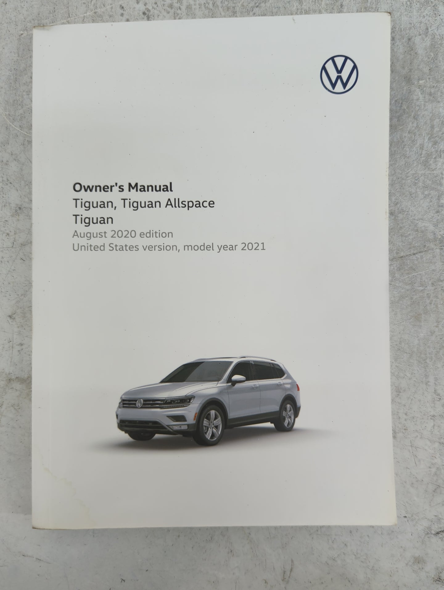 2021 Volkswagen Tiguan Owners Manual Book Guide P/N:5NM012723SG OEM Used Auto Parts - Oemusedautoparts1.com