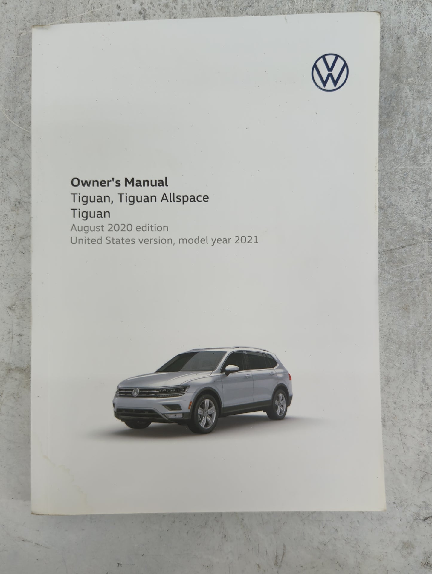 2021 Volkswagen Tiguan Owners Manual Book Guide P/N:5NM012723SG OEM Used Auto Parts - Oemusedautoparts1.com