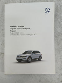 2021 Volkswagen Tiguan Owners Manual Book Guide P/N:5NM012723SG OEM Used Auto Parts - Oemusedautoparts1.com