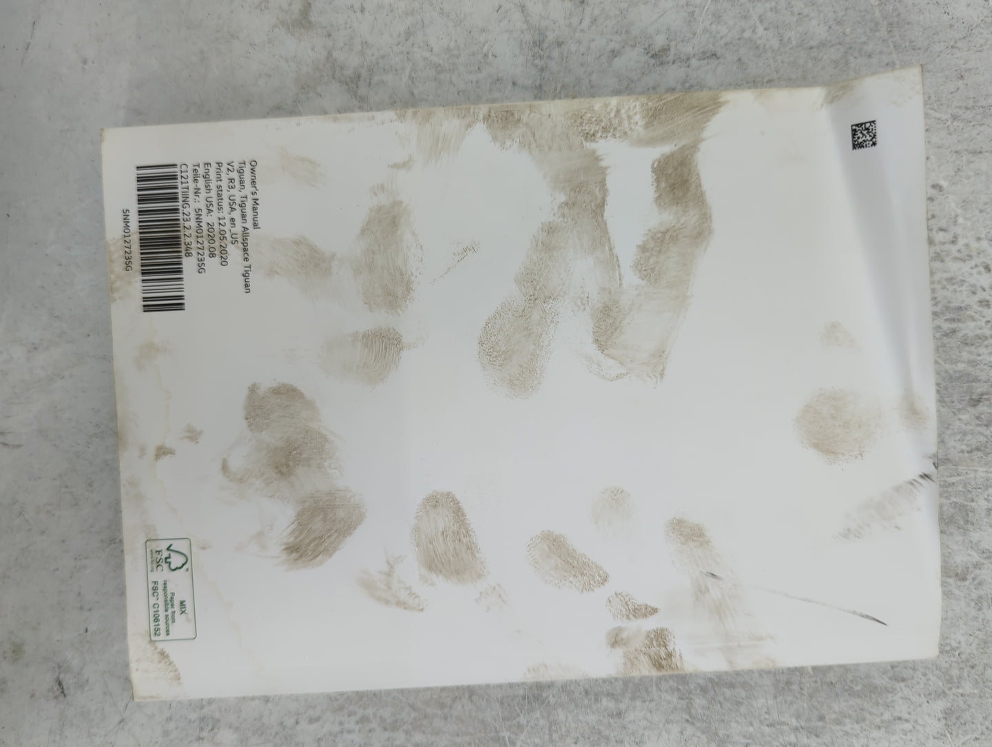 2021 Volkswagen Tiguan Owners Manual Book Guide P/N:5NM012723SG OEM Used Auto Parts - Oemusedautoparts1.com