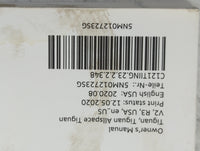 2021 Volkswagen Tiguan Owners Manual Book Guide P/N:5NM012723SG OEM Used Auto Parts - Oemusedautoparts1.com