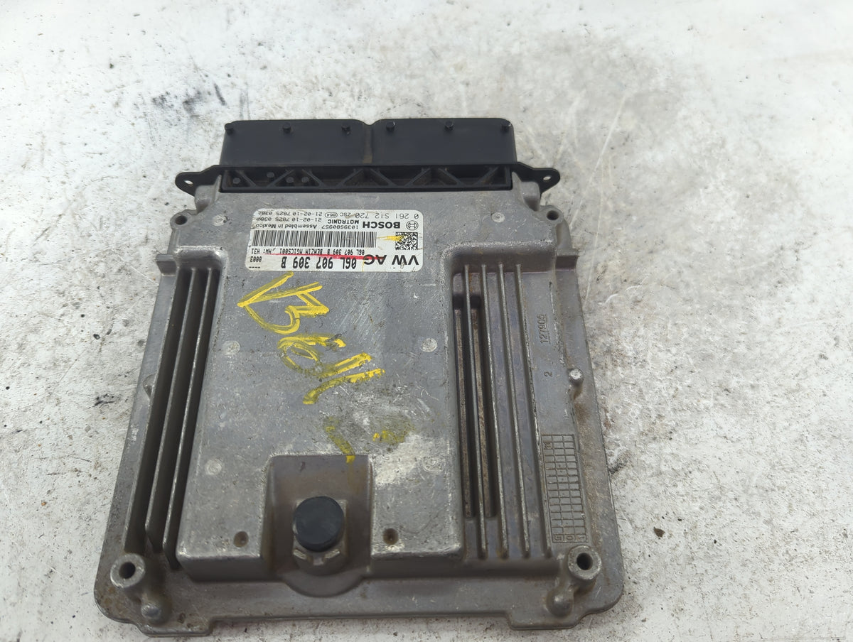 2021 Volkswagen Tiguan PCM Engine Control Computer ECU ECM PCU OEM P/N:06L907309B 0261S12720 OEM Used Auto Parts - Oemusedau