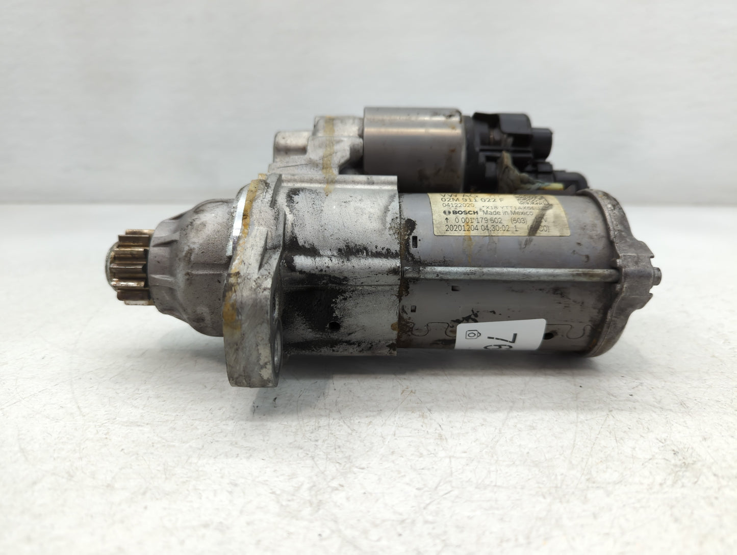 2018-2022 Volkswagen Tiguan Car Starter Motor Solenoid OEM P/N:02M 911 022 F Fits Fits 2018 2019 2020 2021 2022 OEM Used Aut