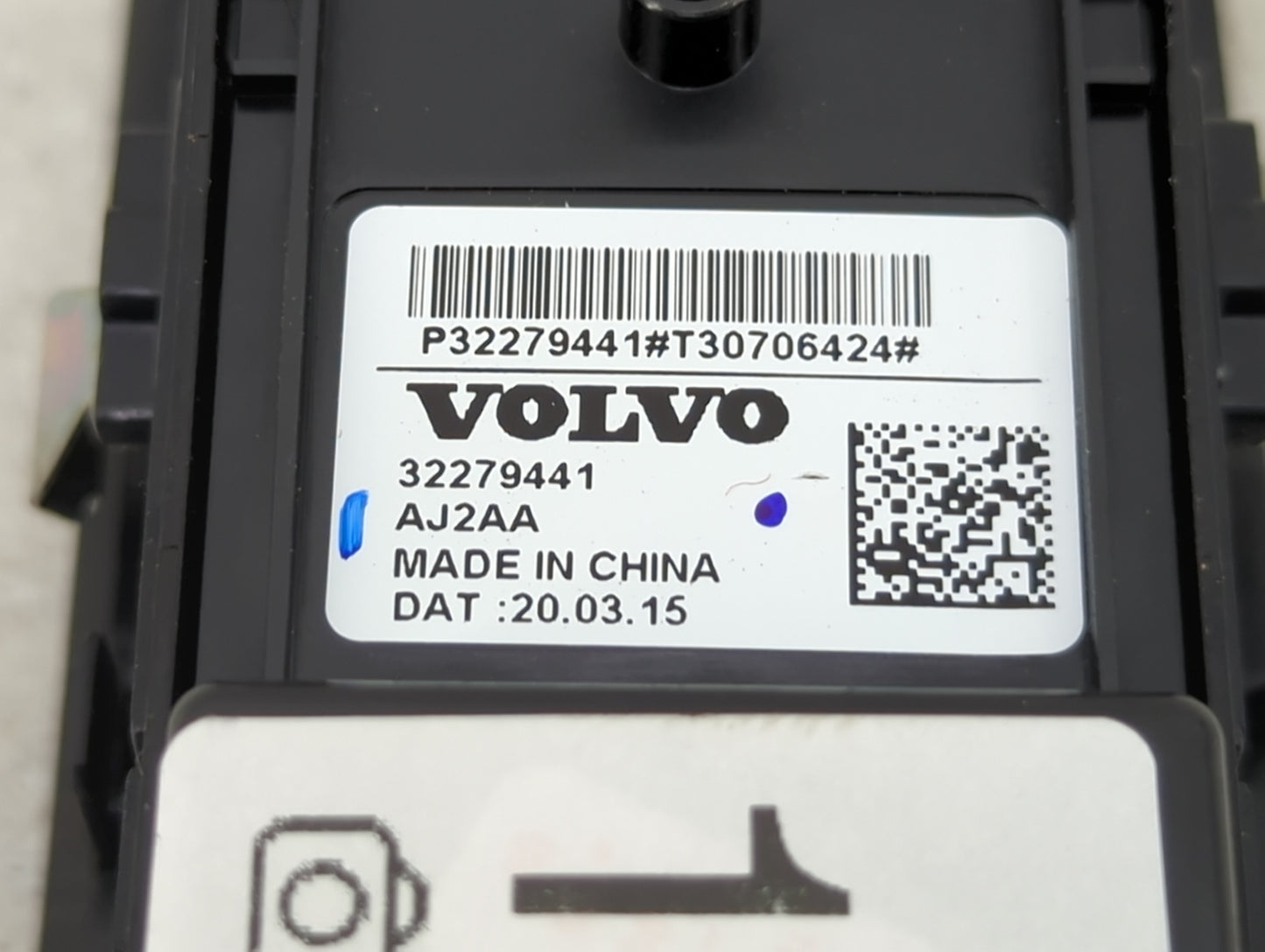 2019-2020 Volvo Xc40 Master Power Window Switch Replacement Driver Side Left P/N:32279441 P32279441, T30706424 Fits Fits 201