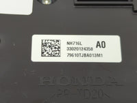 2019-2022 Acura Rdx Climate Control Module Temperature AC/Heater Replacement P/N:79610TJBA013M1 Fits Fits 2019 2020 2021 202