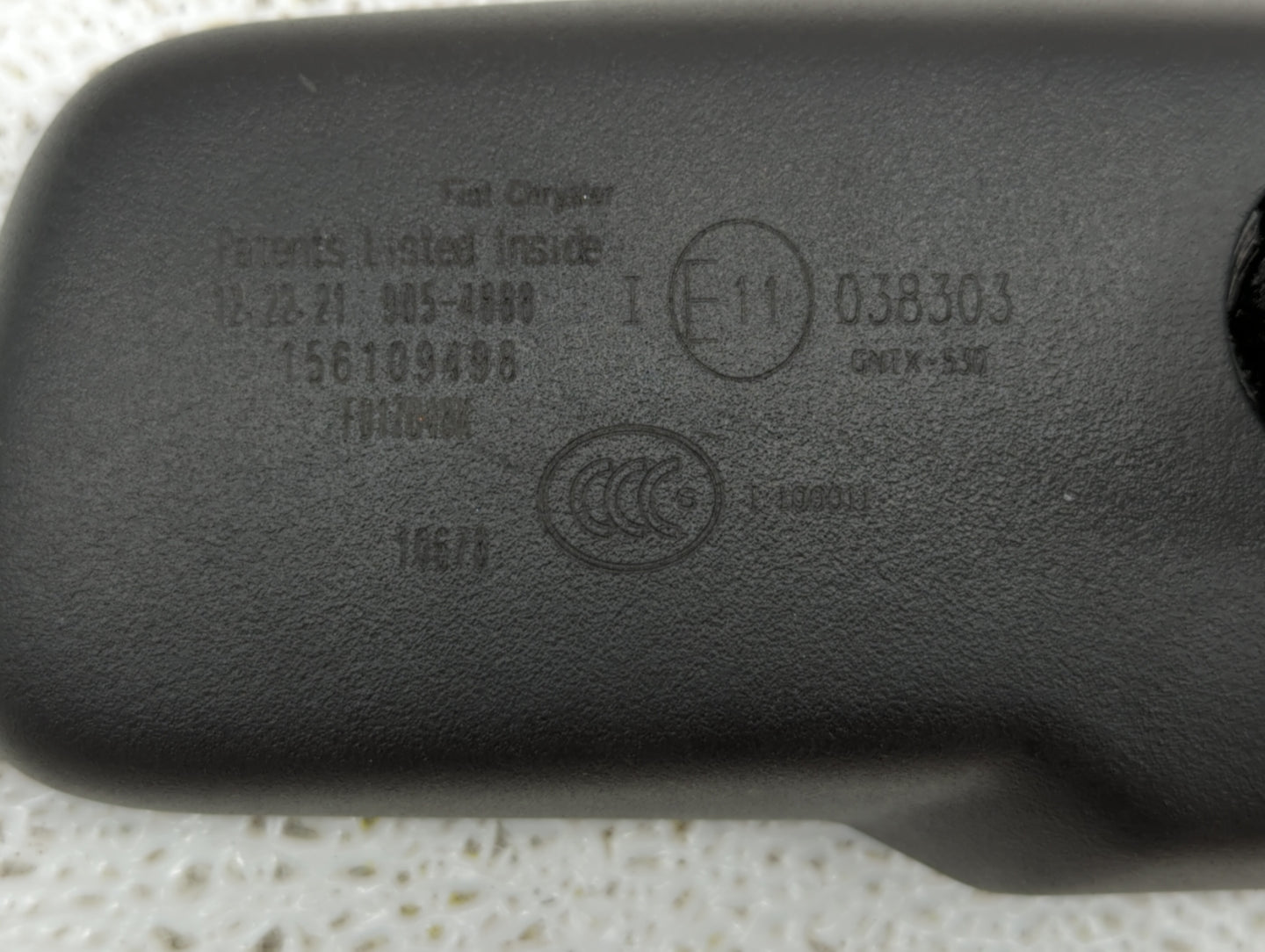 2022 Alfa Romeo Giulia Interior Rear View Mirror Replacement OEM P/N:E11038303 156109498 Fits Fits 2015 2016 2017 OEM Used A