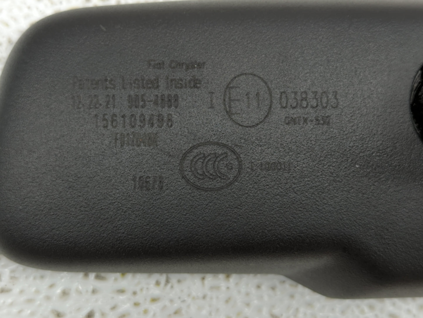 2022 Alfa Romeo Giulia Interior Rear View Mirror Replacement OEM P/N:E11038303 156109498 Fits Fits 2015 2016 2017 OEM Used A