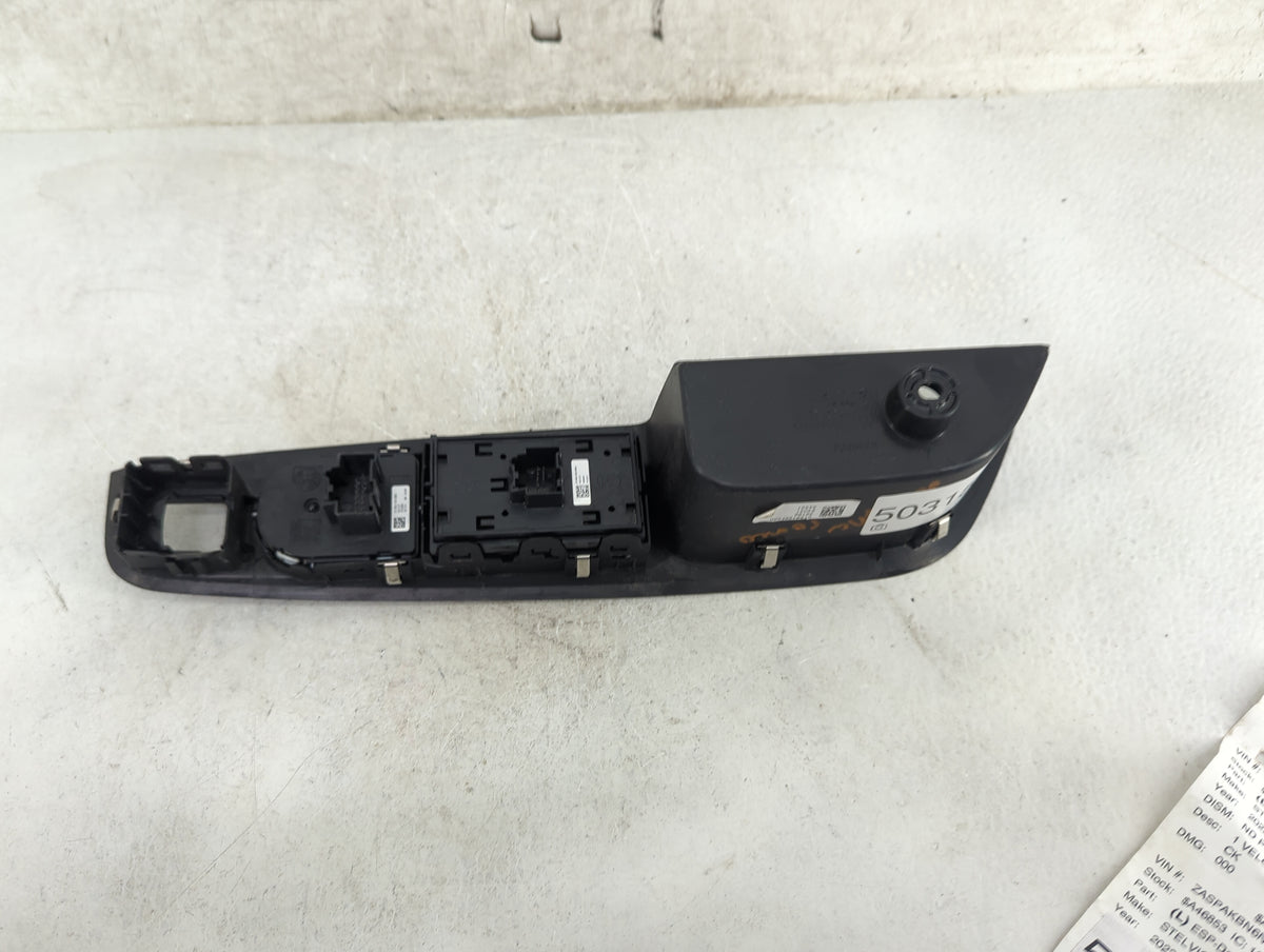 2022 Alfa Romeo Stelvio Master Power Window Switch Replacement Driver Side Left P/N:015612B5580 Fits Fits 2017 OEM Used Auto