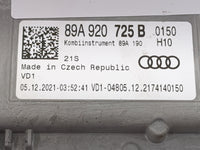2022 Audi Q4 Instrument Cluster Speedometer Gauges P/N:89A920725B Miles: Fits OEM Used Auto Parts - Oemusedautoparts1.com