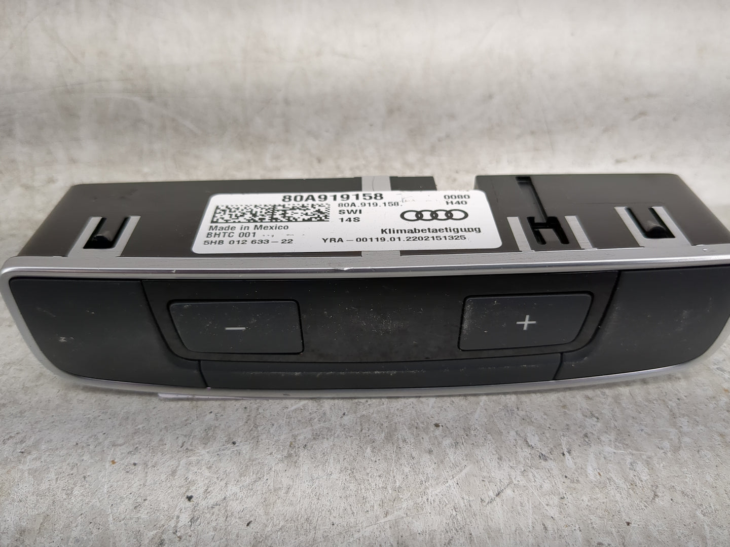 2018-2021 Audi Q5 Climate Control Module Temperature AC/Heater Replacement P/N:80A919158 Fits Fits 2017 2018 2019 2020 2021 