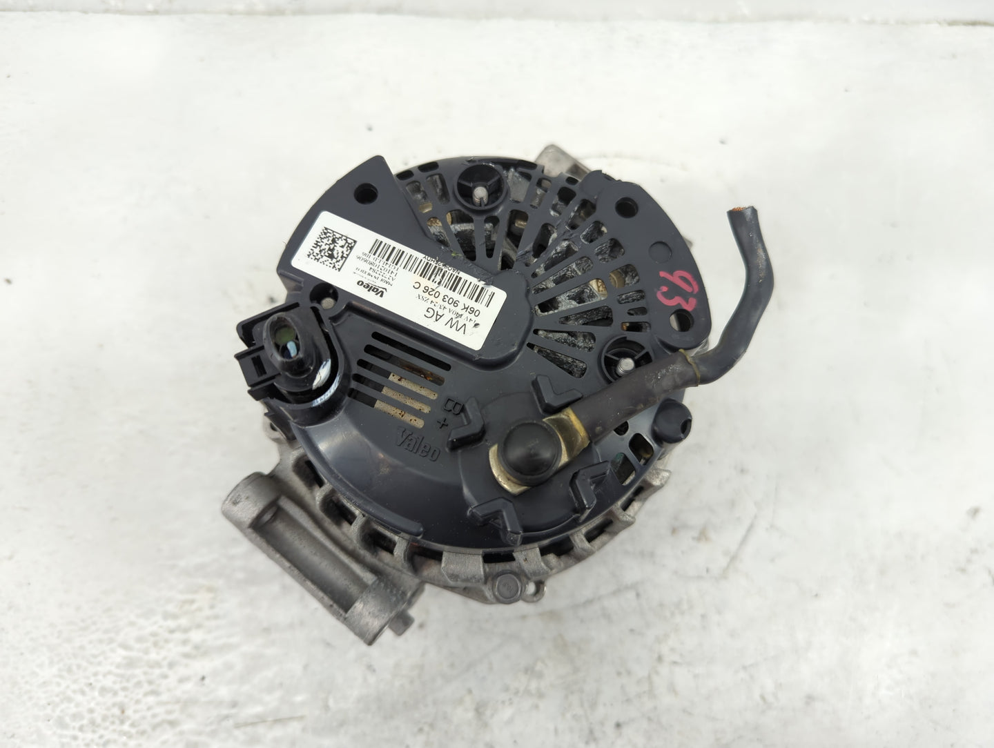 2022 Audi S3 Alternator Replacement Generator Charging Assembly Engine OEM P/N:06K903026C Fits Fits 2019 2020 2021 OEM Used 