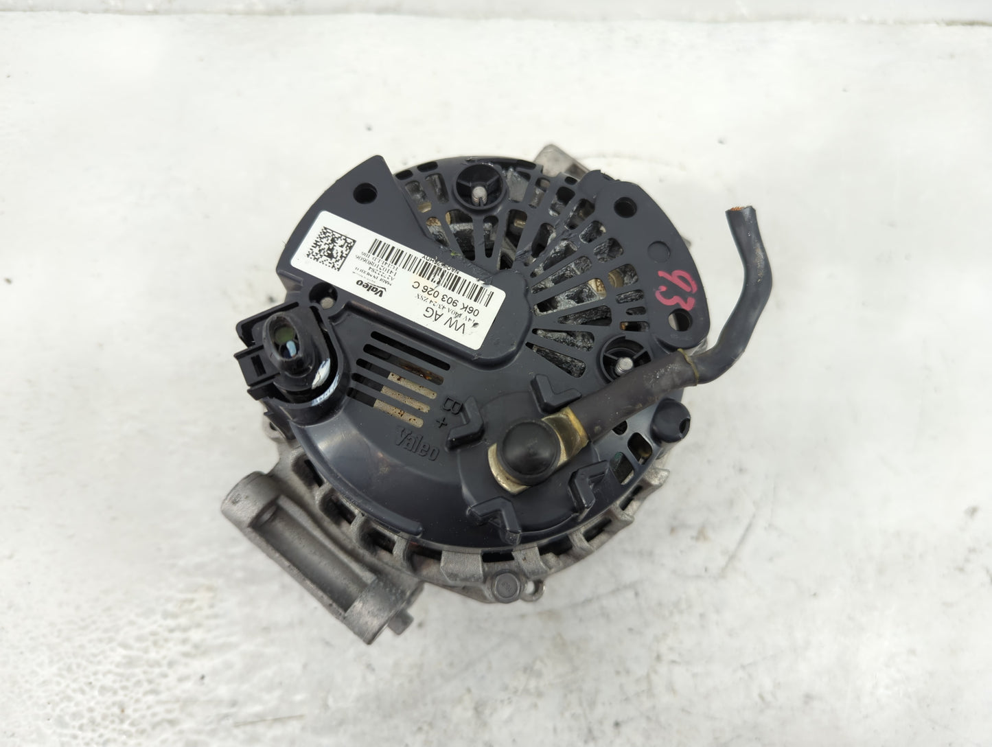 2022 Audi S3 Alternator Replacement Generator Charging Assembly Engine OEM P/N:06K903026C Fits Fits 2019 2020 2021 OEM Used 
