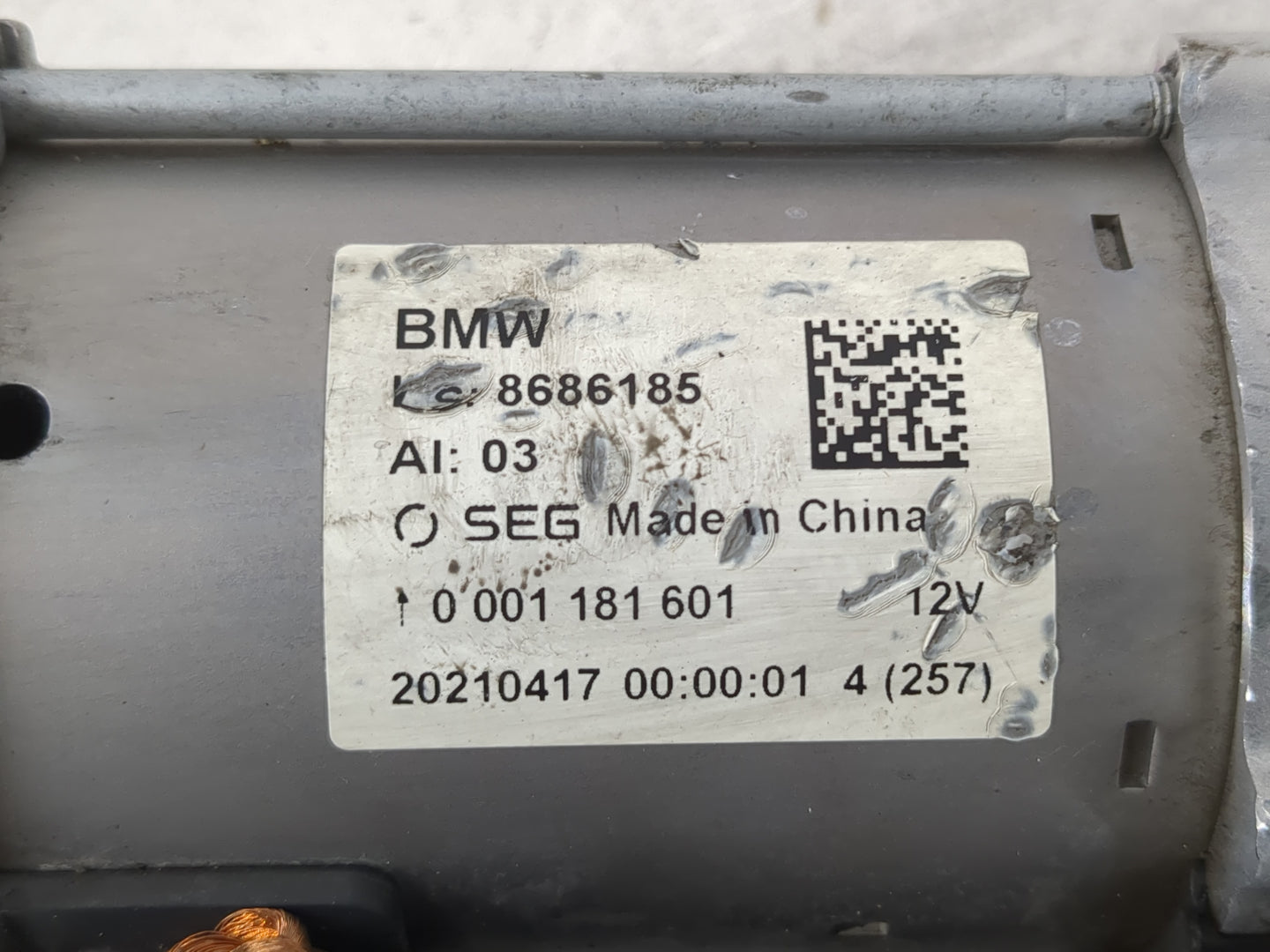 2020-2022 Bmw X3 Car Starter Motor Solenoid OEM P/N:8686185 Fits Fits 2019 2020 2021 2022 OEM Used Auto Parts - Oemusedautop