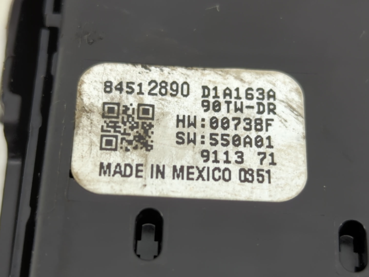 2019-2022 Chevrolet Blazer Master Power Window Switch Replacement Driver Side Left P/N:23326295 Fits OEM Used Auto Parts - O
