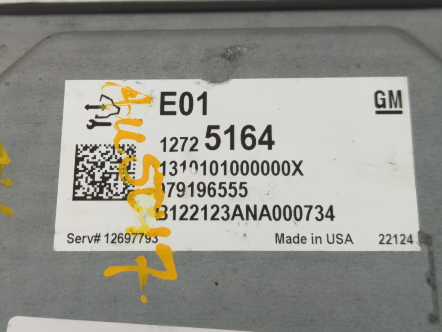 2020-2022 Chevrolet Blazer PCM Engine Control Computer ECU ECM PCU OEM P/N:12725164 Fits Fits 2020 2021 2022 OEM Used Auto P