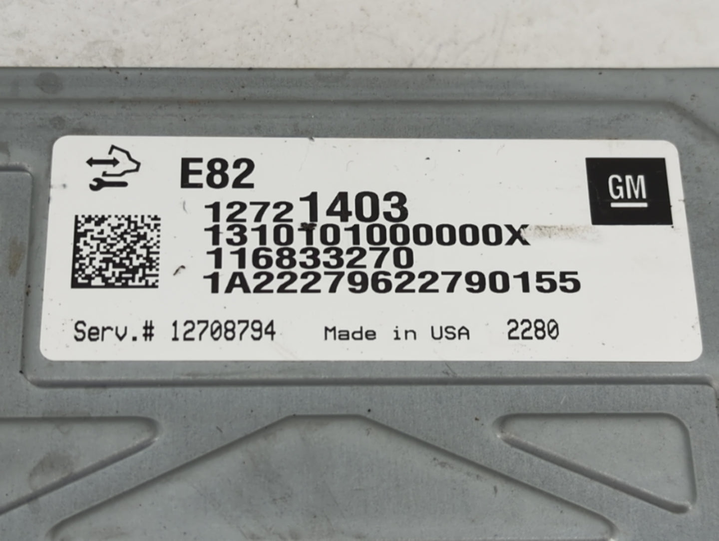2017-2022 Chevrolet Colorado PCM Engine Control Computer ECU ECM PCU OEM P/N:116833270 12721403 Fits OEM Used Auto Parts - O