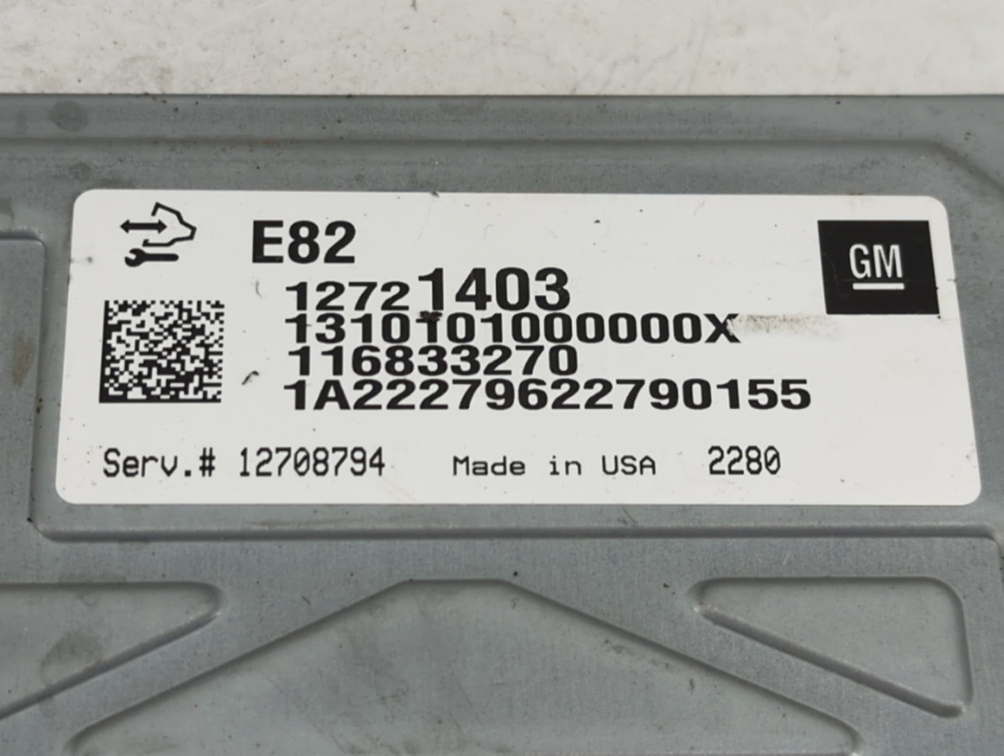 2017-2022 Chevrolet Colorado PCM Engine Control Computer ECU ECM PCU OEM P/N:116833270 12721403 Fits OEM Used Auto Parts - O
