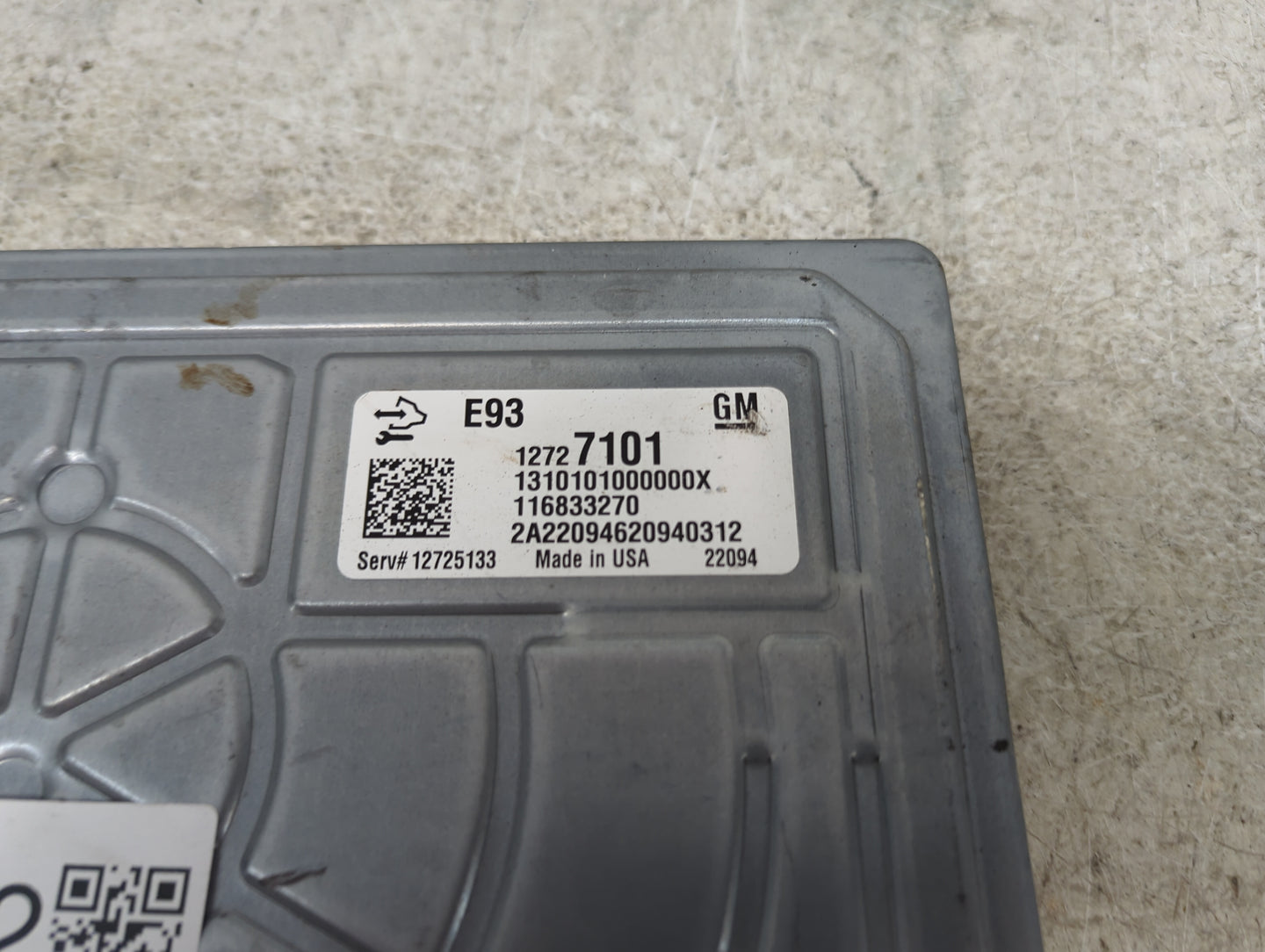 2021 Chevrolet Express 2500 PCM Engine Control Computer ECU ECM PCU OEM P/N:12727101 12725133, 116833270 Fits Fits 2019 2020